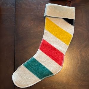 Upcycled vintage wool Christmas stocking